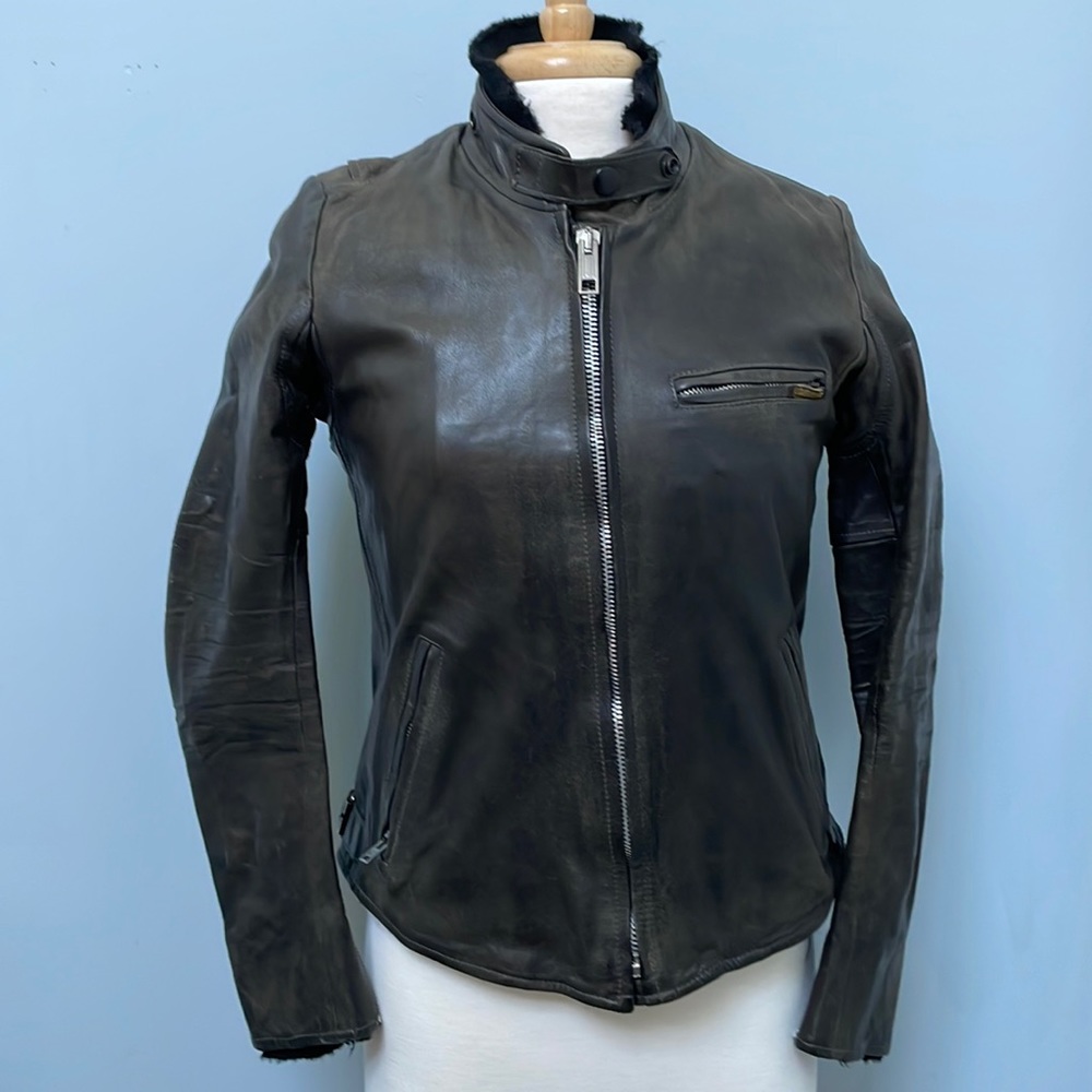 Golden Goose Deluxe Brand - leather jacket with shearling liner